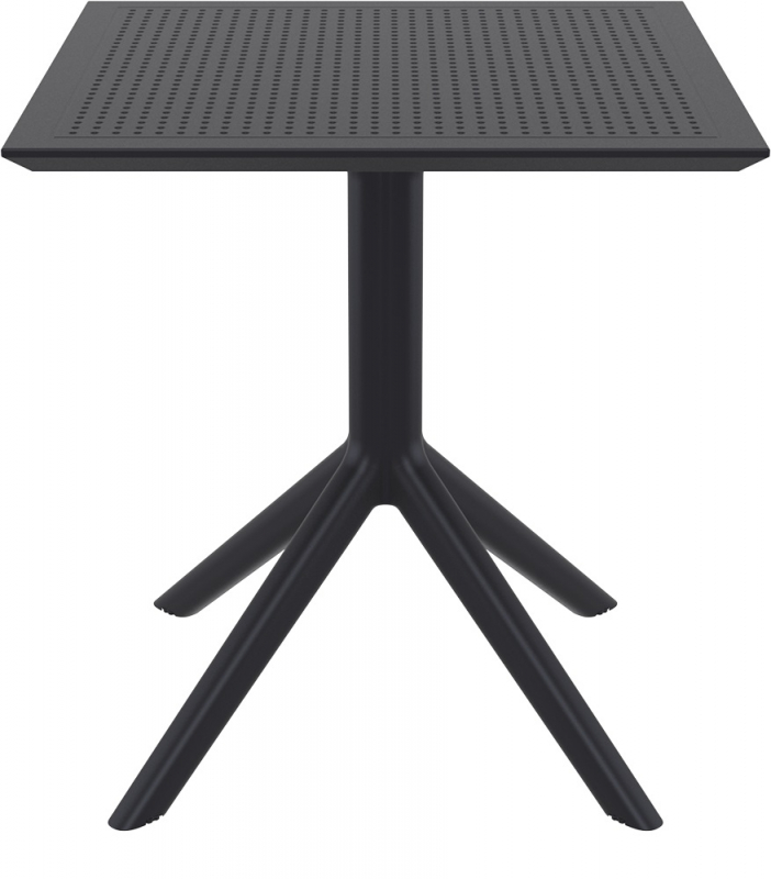 Стол пластиковый Sky Table 70, черный, 700х700х740 мм