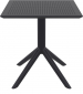 Стол пластиковый Siesta Contract Sky Table 70 сталь, пластик черный Фото 6