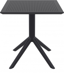 Стол пластиковый Sky Table 70, черный, 700х700х740 мм
