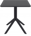 Стол пластиковый Siesta Contract Sky Table 70 сталь, пластик черный Фото 6