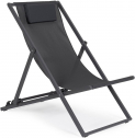 Кресло-шезлонг текстиленовое складное Garden Relax Taylor алюминий, текстилен темно-серый Фото 1