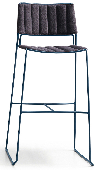 Стул с обивкой барный Slim H75 M TS