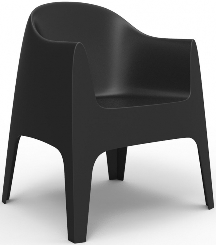 Кресло пластиковое Solid Basic, черный