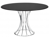 Стол ламинированный обеденный PAPATYA Onix Round сталь, компакт-ламинат HPL Фото 10