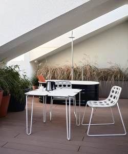 Стол пластиковый обеденный Myyour Chips Table Indoor-Outdoor металл, полиэтилен Фото 3