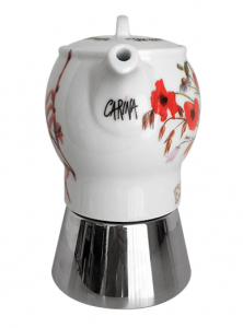 Кофеварка гейзерная Ancap Espressina Classic сталь, фарфор деколь Un Anno in Campagna Фото 7