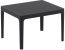 Столик пластиковый журнальный Siesta Contract Sky Side Table пластик черный Фото 2