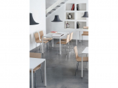 Стол металлический PEDRALI Fabbrico сталь белый Фото 2