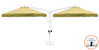 Зонт профессиональный двухкупольный Ø3х6 м-thumbs-Фото1