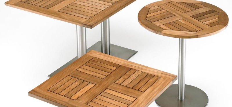 Столешница деревянная квадратная Teak