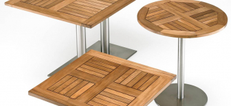 Столешница деревянная квадратная Teak