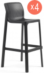 Комплект пластиковых барных стульев Net Stool Set 4