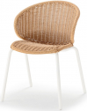 Стул плетеный Grattoni Ocean алюминий, искусственный ротанг белый, натуральный Фото 1