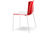 Стул пластиковый PEDRALI Tweet металл, стеклопластик белый, красный, белый Фото 4
