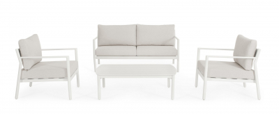 Комплект лаунж мебели Garden Relax Sirius алюминий, полиэстер белый Фото 3