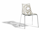 Стул прозрачный Scab Design Wave 4 legs сталь, технополимер песочный Фото 5