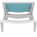 Шезлонг-лежак пластиковый Siesta Contract Pacific стеклопластик, текстилен белый, голубой Фото 13