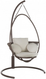 Кресло подвесное плетеное с подушкой-thumbs-Фото1