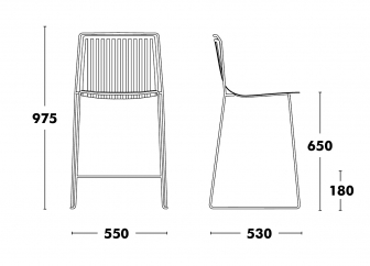 Стул полубарный металлический-thumbs-Фото3