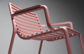 Лаунж-кресло пластиковое Nardi Doga Relax стеклопластик марсала Фото 5