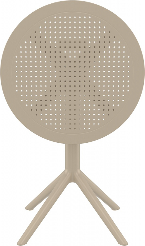 Стол пластиковый складной Sky Folding Table 60, бежевый, 600х740 мм