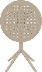 Стол пластиковый складной Sky Folding Table 60, бежевый, 600х740 мм