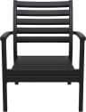 Кресло пластиковое Siesta Contract Artemis XL стеклопластик черный Фото 14