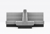 Диван модульный с перегородкой PEDRALI Modus сталь, алюминий, дерево, ткань черный, серый Фото 5