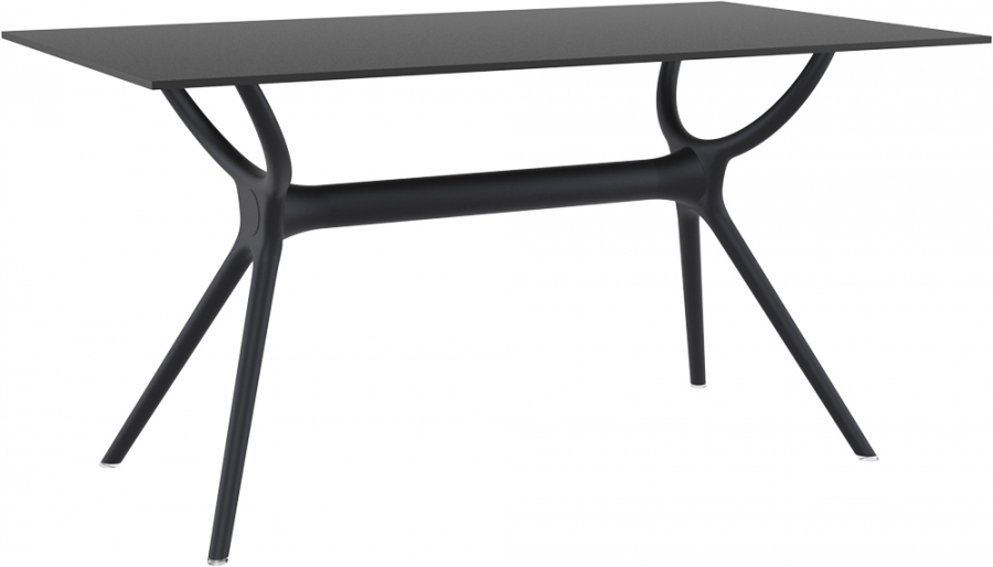 Стол пластиковый Air Table 140, черный, 1400х800х740 мм