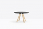 Стол обеденный PEDRALI Arki-Table Wood дуб, компакт-ламинат HPL беленый дуб, черный Фото 4