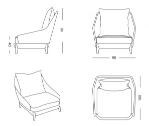 Кресло плетеное с подушками-thumbs-Фото3