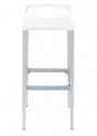 Стул пластиковый барный Gaber Ofer H75 алюминий, технополимер Фото 1