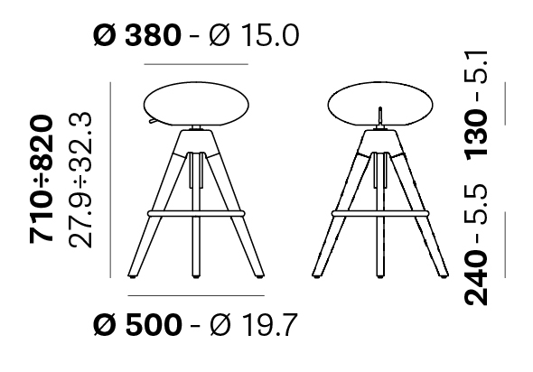 Табурет барный Arki-Stool