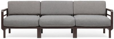 Диван пластиковый с подушками Nardi Maximo 3 стеклопластик, Sunbrella терра, лава Фото 8