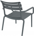 Кресло лаунж пластиковое Siesta Contract Paris Lounge стеклопластик темно-серый Фото 6