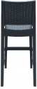 Стул пластиковый барный Siesta Contract Jamaica стеклопластик антрацит Фото 14