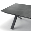 Стол металлический раздвижной Grattoni Salina алюминий антрацит, темно-серый Фото 5