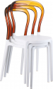 Стул пластиковый Siesta Contract Mr Bobo стеклопластик, поликарбонат белый, янтарный Фото 13