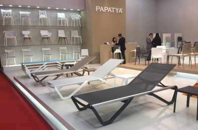 Шезлонг-лежак металлический PAPATYA Wave алюминий, стеклопластик, батилин белый, желтый Фото 24
