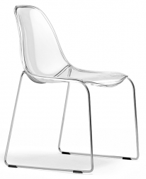 Стул прозрачный на полозьях-thumbs-Фото1