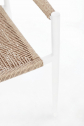 Кресло металлическое плетеное Garden Relax Jandia алюминий, роуп белый, бежевый Фото 6