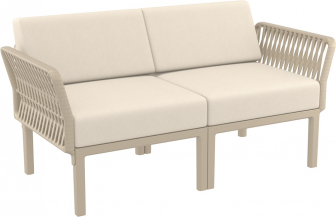 Диван пластиковый двухместный с подушками-thumbs-Фото1