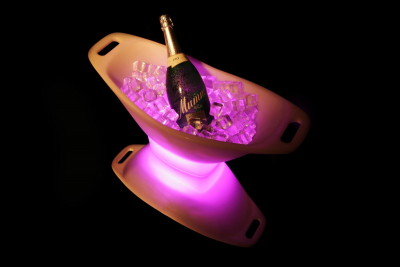 Кулер для бутылок светящийся Imagilights Champagne полиэтилен белый Фото 11