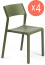 Комплект пластиковых стульев Trill Bistrot Set 4