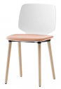 Стул пластиковый PEDRALI Babila ясень, технополимер, ткань белый Фото 1