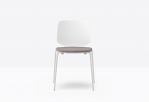 Стул пластиковый с мягким сиденьем PEDRALI Babila сталь, технополимер, ткань Фото 6