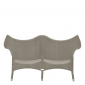 Диван двухместный плетеный JANUS et Cie Amari алюминий, искусственный ротанг палладиевый саржевый Фото 3