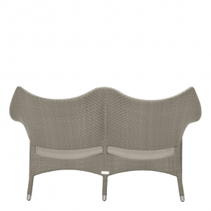 Диван двухместный плетеный JANUS et Cie Amari алюминий, искусственный ротанг палладиевый саржевый Фото 3