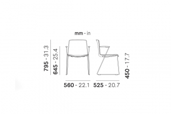 Кресло пластиковое на полозьях-thumbs-Фото3