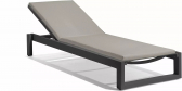 Лежак металлический с матрасом MANUTTI Fuse алюминий, батилин, ткань Фото 4